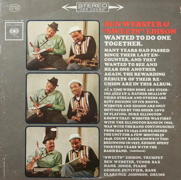 Ben Webster: Wanted to Do One Together (1962)